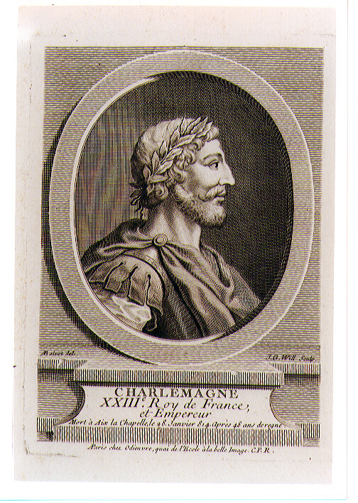 ritratto d'uomo (stampa) di Wille Johann Georg (sec. XVIII)