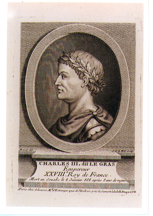 ritratto d'uomo (stampa) di Wille Johann Georg (sec. XVIII)