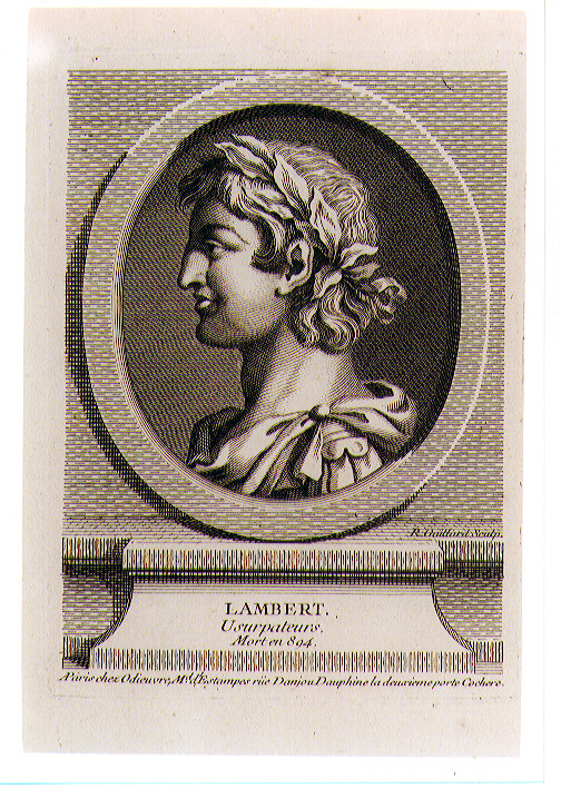 ritratto d'uomo (stampa) di Gaillard René (sec. XVIII)