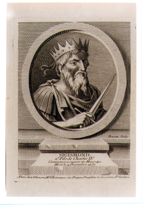 ritratto d'uomo (stampa) di Basan Pierre François (sec. XVIII)