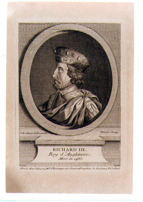 ritratto d'uomo (stampa) di Pinssio Sebastien, Robert Jean (sec. XVIII)