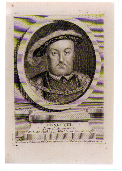 ritratto d'uomo (stampa) di Holbein Hans il Giovane, Basan Pierre François (sec. XVIII)