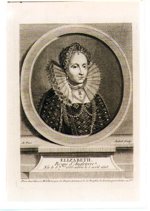 ritratto di donna (stampa) di Aubert Jean (sec. XVIII)