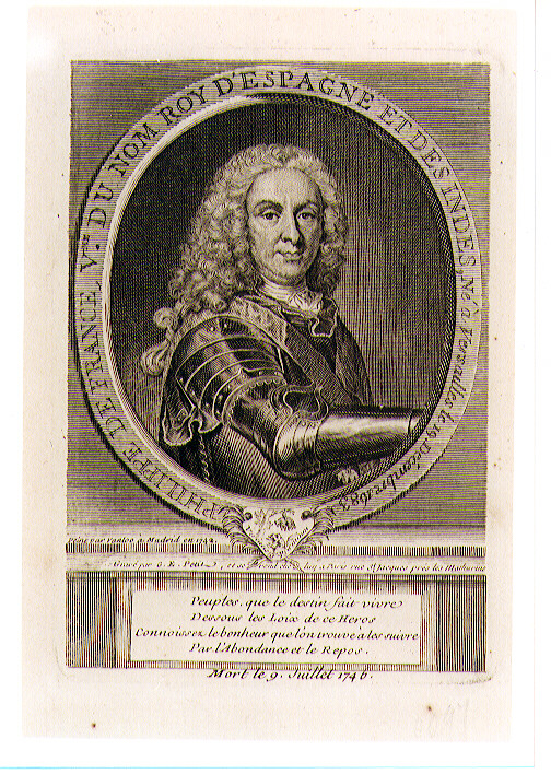 ritratto d'uomo (stampa) di Petit Gilles Edme (sec. XVIII)
