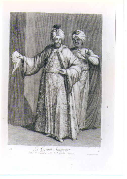 ritratto d'uomo (stampa) di Simonneau Philippe (sec. XVIII)
