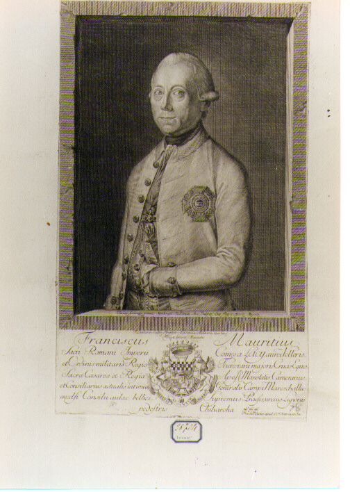 ritratto d'uomo (stampa) di Landerer Ferdinand (seconda metà sec. XVIII)