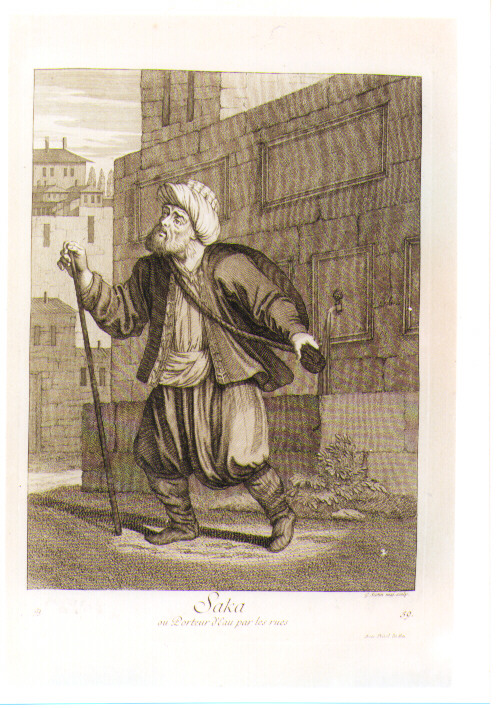 PORTATORE D'ACQUA (stampa) di Scotin Gerard I (sec. XVIII)