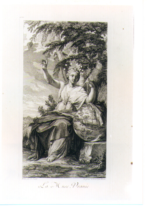 URANIA (stampa) di Le Sueur Eustache, Picart Bernard (sec. XVIII)