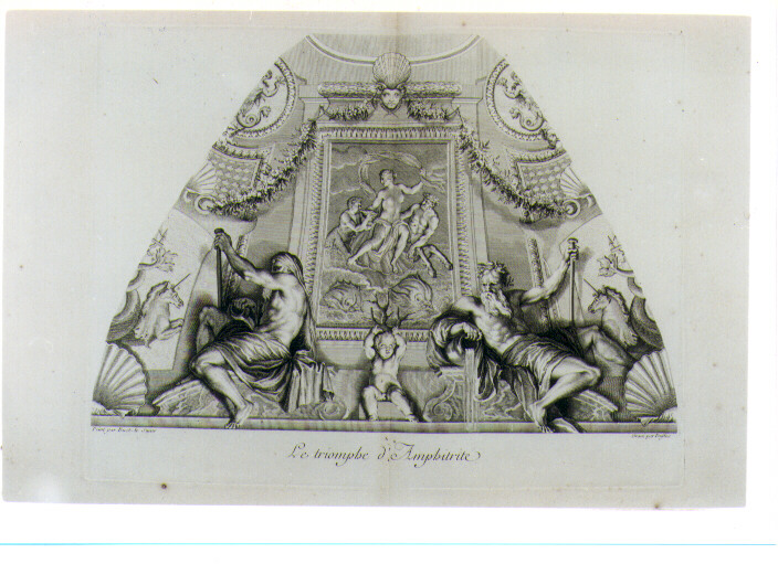 TRIONFO DI ANFITRITE (stampa) di Le Sueur Eustache, Duflos Claude (sec. XVIII)