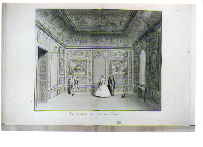 INTERNO DEL GABINETTO DELLE MUSE (stampa) di Le Sueur Eustache, Picart Bernard (sec. XVIII)