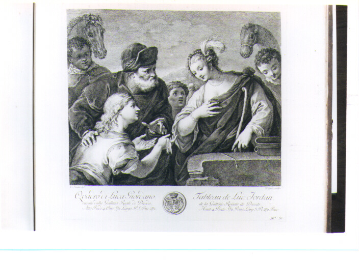REBECCA AL POZZO (stampa) di Giordano Luca, Wagner Joseph, Hutin Charles François (sec. XVIII)