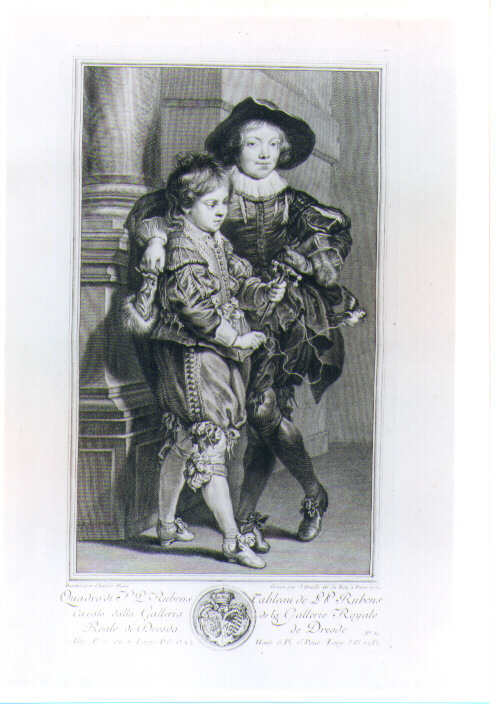 FIGLI DI RUBENS (stampa) di Rubens Pieter Paul, Daullé Jean, Hutin Charles François (sec. XVIII)