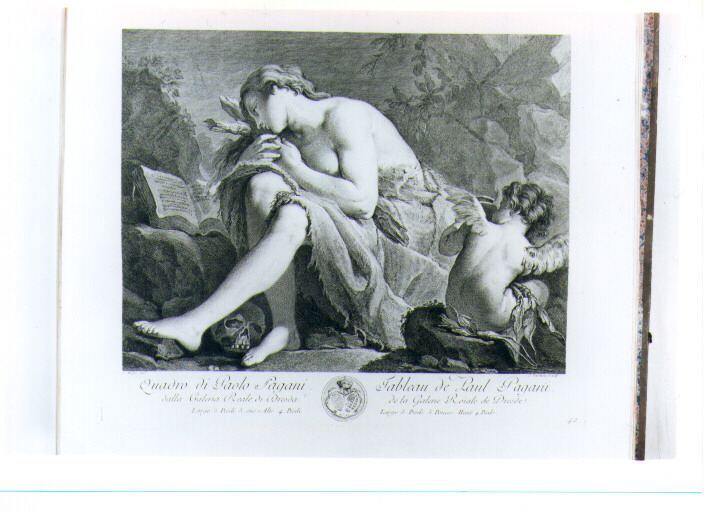 MADDALENA PENITENTE (stampa) di Pagani Carlo, Tardieu Jean Baptiste, Hutin Charles François (sec. XVIII)