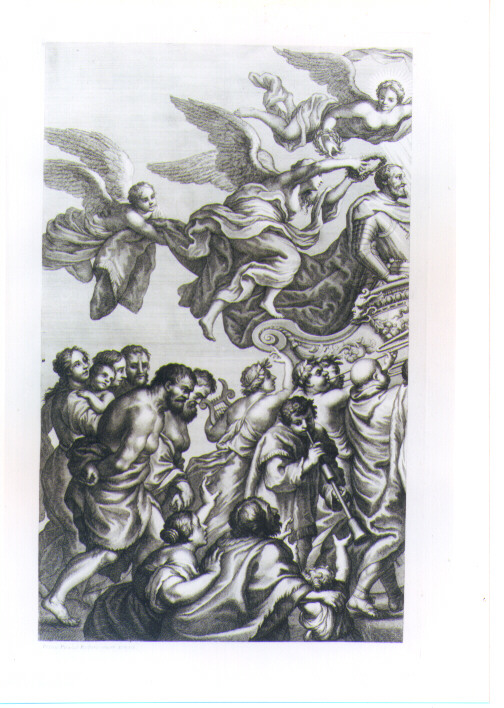 ENTRATA DI CARLO V A FIRENZE (stampa) di Rubens Pieter Paul, Lorenzini Giovanni Antonio detto Fra Antonio, Petrucci Francesco (sec. XVII)