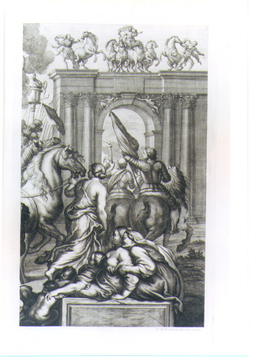 ENTRATA DI CARLO V A FIRENZE (stampa) di Rubens Pieter Paul, Lorenzini Giovanni Antonio detto Fra Antonio, Petrucci Francesco (sec. XVII)