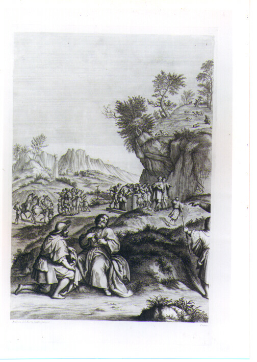 GIUSEPPE RACCONTA IL SUO SOGNO AL PADRE E AI FRATELLI (stampa) di Andrea d'Agnolo detto Andrea del Sarto, Lorenzini Giovanni Antonio detto Fra Antonio, Petrucci Francesco (sec. XVII)