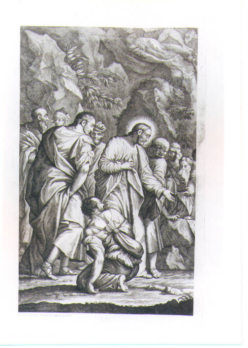 RESURREZIONE DI LAZZARO (stampa) di Caliari Paolo detto Paolo Veronese, Lorenzini Giovanni Antonio detto Fra Antonio, Petrucci Francesco (sec. XVII)
