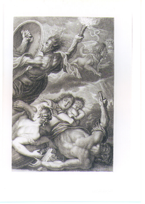 ALLEGORIA DEGLI ORRORI DELLA GUERRA (stampa) di Rubens Pieter Paul, Gregori Ferdinando (sec. XVIII)