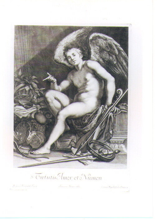 AMORE VINCITORE (stampa) di Riminaldi Orazio, Mogalli Cosimo, Petrucci Francesco (sec. XVIII)