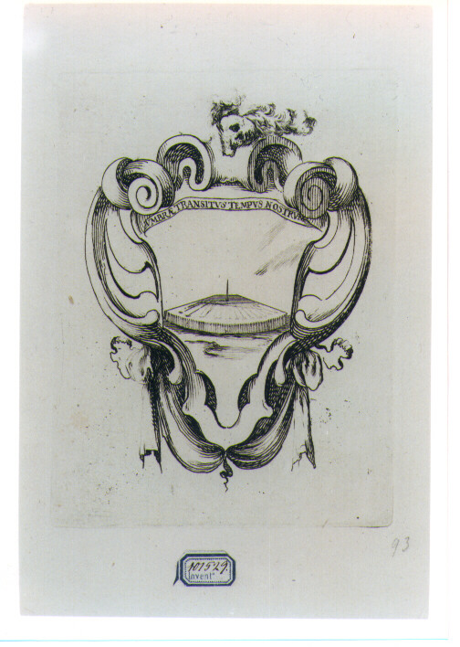 EMBLEMA FUNERARIO (stampa) di Della Bella Stefano (sec. XVII)