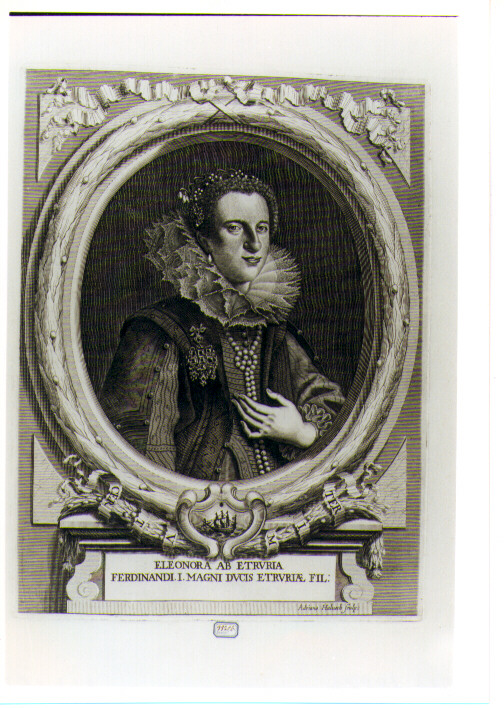 RITRATTO DI ELEONORA DE' MEDICI (stampa) di Haelwegh Adriaen (sec. XVIII)