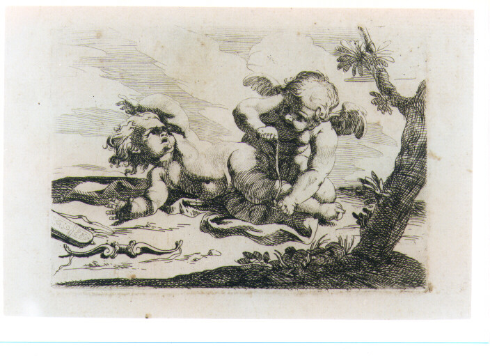 PUTTI CHE GIOCANO (stampa) di Fidanza Paolo (sec. XVIII)
