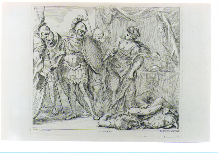 GIOALE UCCIDE SISARA (stampa) di Gabbiani Antonio Domenico, Cipriani Giovanni Battista (sec. XVIII)