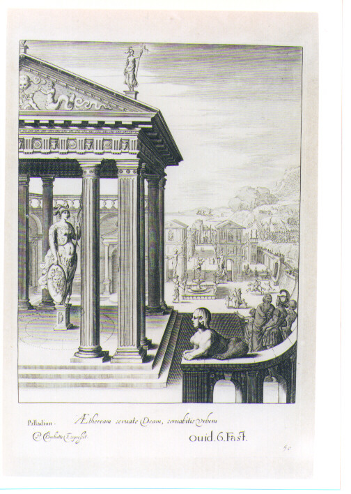 PALLADIO (stampa) di Brebiette Paul, Bloemaert Cornelis il Giovane, Matham Theodor (sec. XVII)