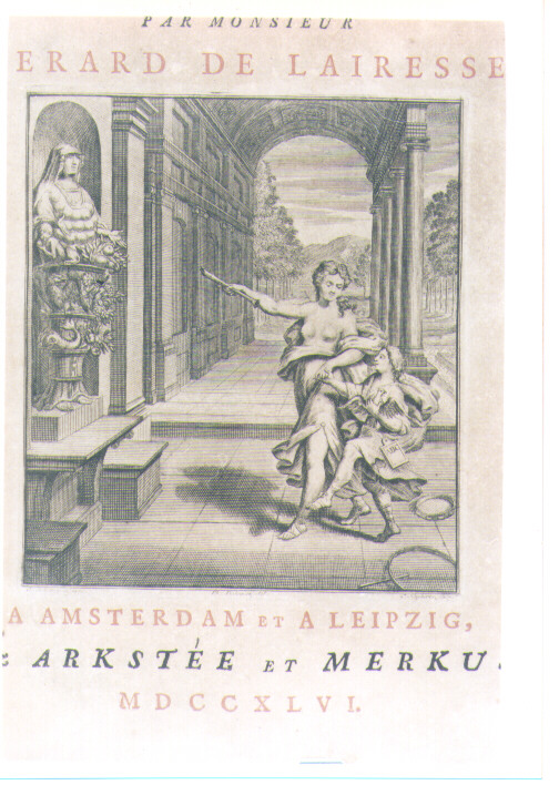 ALLEGORIA DELL'APPRENDIMENTO (stampa) di De Lairesse Gèrard, Huyberts Cornelis (sec. XVIII)