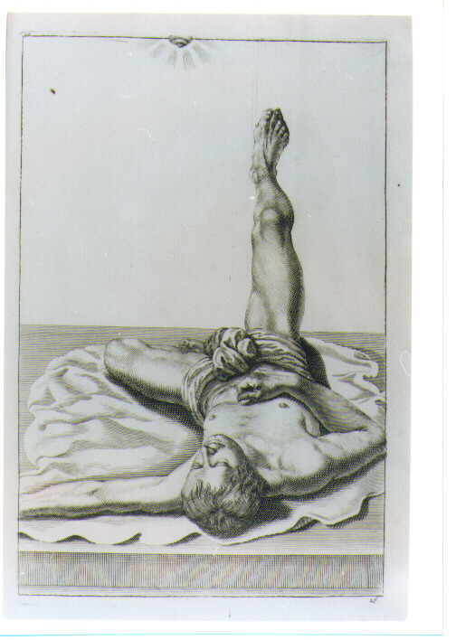 FIGURA MASCHILE DISTESA (stampa) di De Lairesse Gèrard (CERCHIA) (sec. XVIII)