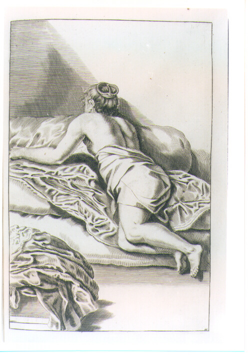 FIGURA FEMMINILE DISTESA (stampa) di De Lairesse Gèrard (CERCHIA) (sec. XVIII)