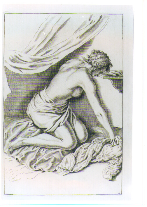 FIGURA FEMMINILE INGINOCCHIATA (stampa) di De Lairesse Gèrard (CERCHIA) (sec. XVIII)