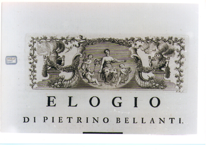 ALLEGORIA DELLA POESIA (stampa) di Allegrini Francesco (sec. XVIII)