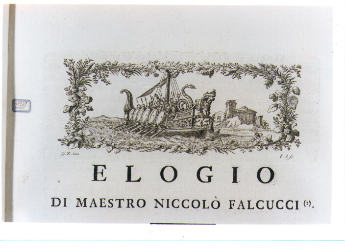 NAVE CON SOLDATI (stampa) di Zocchi Giuseppe, Allegrini Francesco (sec. XVIII)