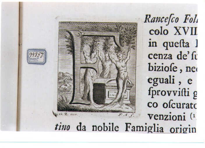 CAPOLETTERA F CON PIANTO DELLE SORELLE DI FETONTE (stampa) di Zocchi Giuseppe, Allegrini Francesco (sec. XVIII)