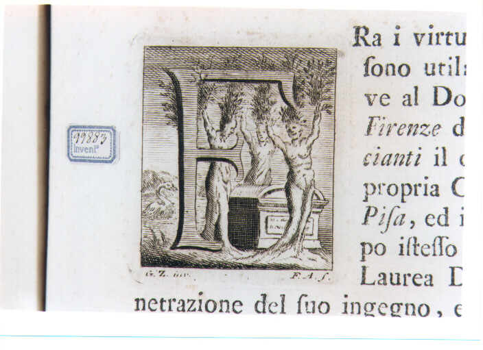 CAPOLETTERA F CON PIANTO DELLE SORELLE DI FETONTE (stampa) di Zocchi Giuseppe, Allegrini Francesco (sec. XVIII)
