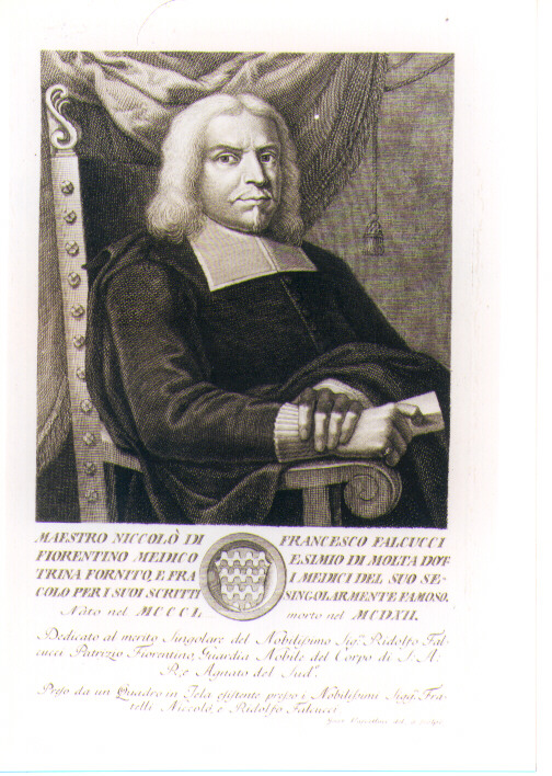 RITRATTO DI NICCOLO' FALCUCCI (stampa) di Vascellini Gaetano (sec. XVIII)