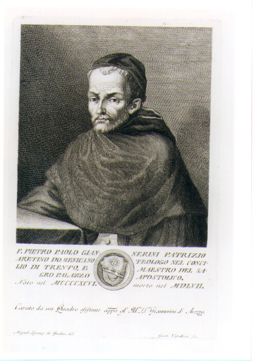 RITRATTO DI PIETRO PAOLO GIANNERINI (stampa) di Vascellini Gaetano, De Giudici Angelo Lorenzo (sec. XVIII)