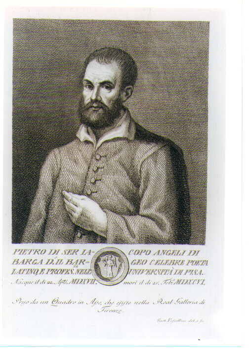 RITRATTO DI PIETRO ANGELI (stampa) di Vascellini Gaetano (sec. XVIII)