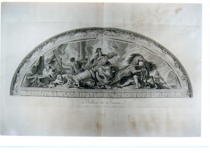 BELLONA E FURORE (stampa) di Lebrun Charles, Dupuis Nicolas Gabriel, Masse Jean Baptiste (sec. XVIII)