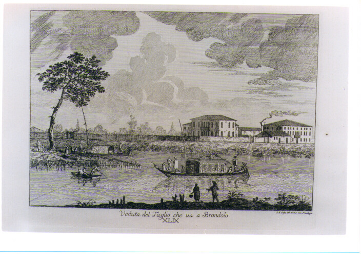 VEDUTA DEL TAGLIO VERSO BRONDOLO (stampa) di Costa Giovanni Francesco (sec. XVIII)