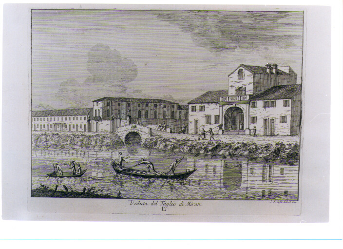 VEDUTA DEL TAGLIO VERSO MIRAN (stampa) di Costa Giovanni Francesco (sec. XVIII)