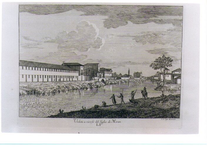 VEDUTA DA SINISTRA DEL TAGLIO VERSO MIRAN (stampa) di Costa Giovanni Francesco (sec. XVIII)