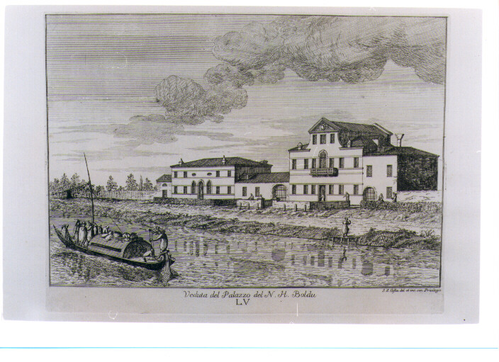 VEDUTA DEL PALAZZO BOLDU (stampa) di Costa Giovanni Francesco (sec. XVIII)