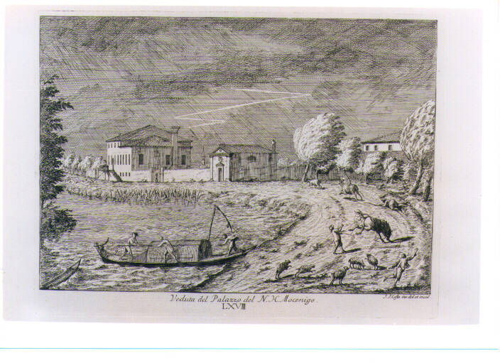 VEDUTA DEL PALAZZO MOCENIGO (stampa) di Costa Giovanni Francesco (sec. XVIII)