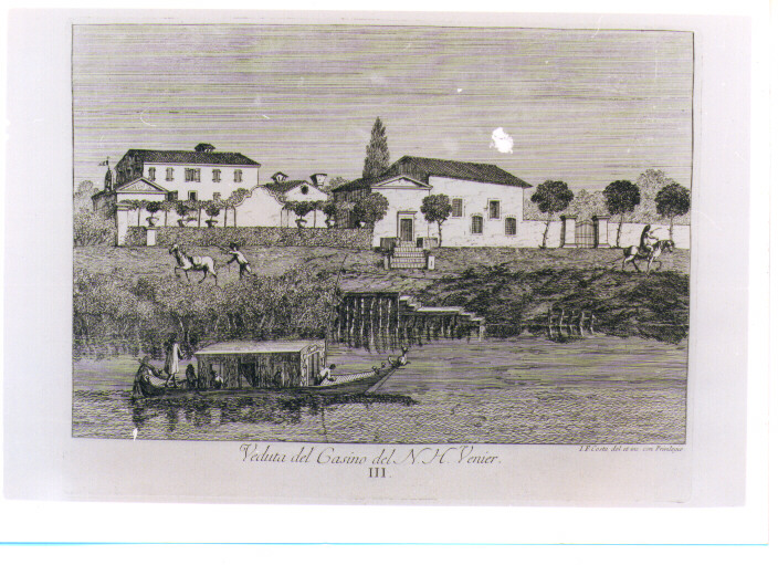VEDUTA DEL CASINO DI VENIER (stampa) di Costa Giovanni Francesco (sec. XVIII)