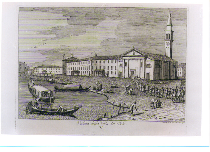 VEDUTA DELLA VILLA DEL DOLO (stampa) di Costa Giovanni Francesco (sec. XVIII)