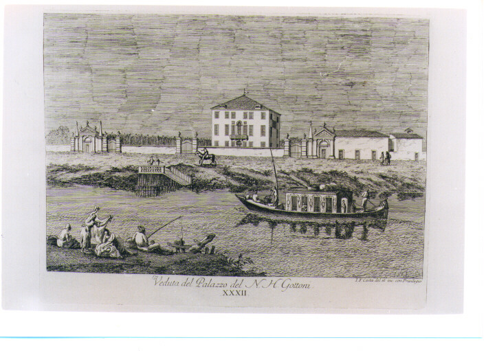 VEDUTA DEL PALAZZO GOTTONI (stampa) di Costa Giovanni Francesco (sec. XVIII)