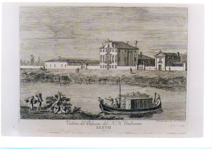 VEDUTA DEL PALAZZO VENDRAMIN (stampa) di Costa Giovanni Francesco (sec. XVIII)