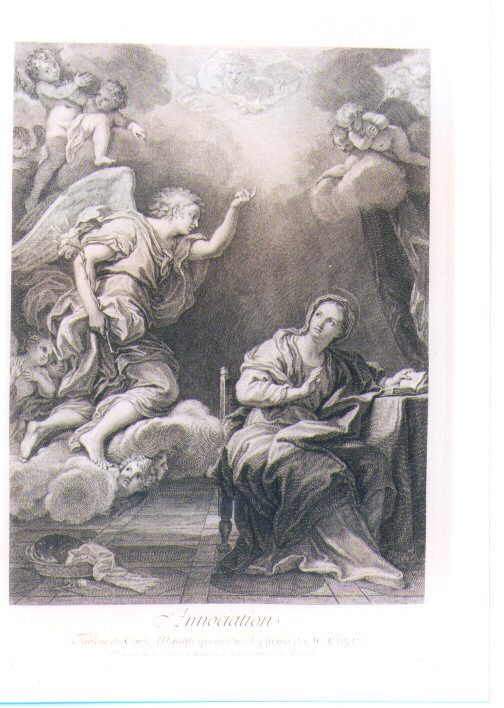 ANNUNCIAZIONE (stampa) di Maratta Carlo, Tardieu Jacques Nicolas (sec. XVIII)